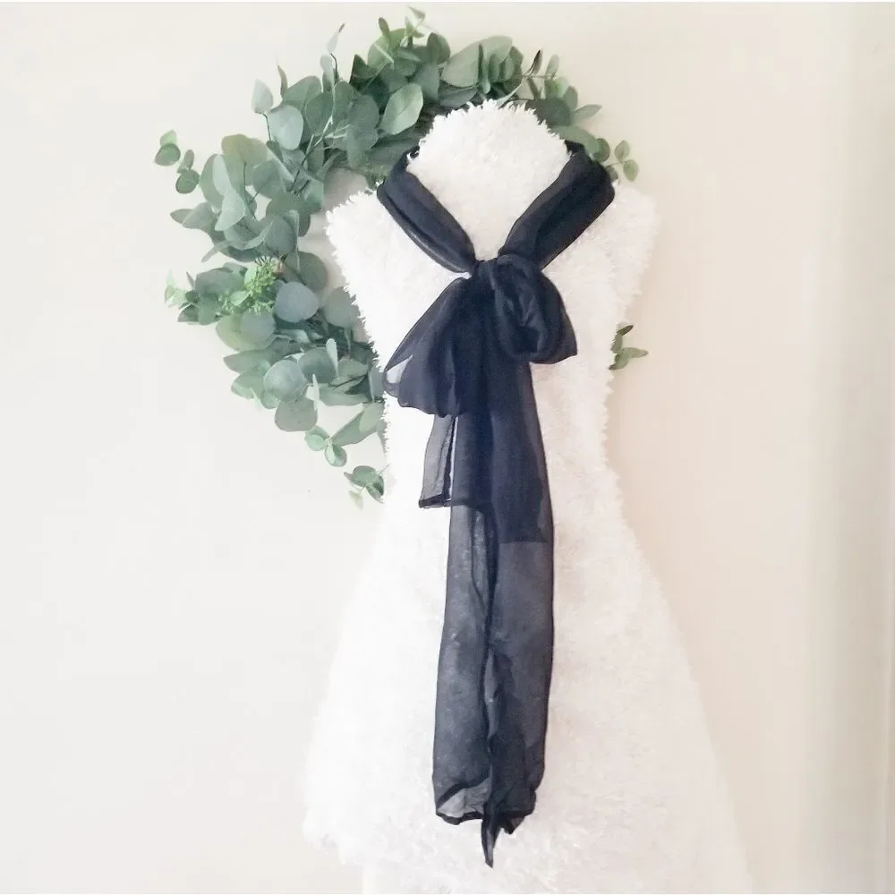 Black scarf sheer - Picture 1 of 3